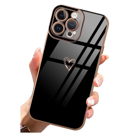 iPhone 14 Pro Max Black Heart Case - Picture 2 of 7